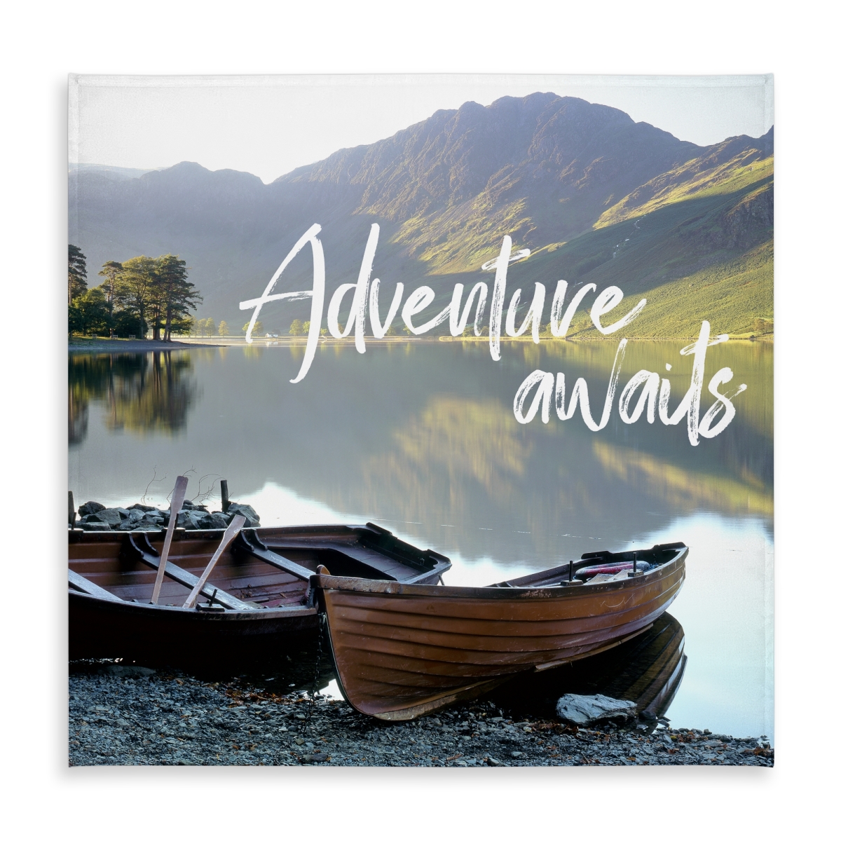 Picture of Begin Home Decor C1TC5858EGQQWU 58 x 58 in. Adventure Awaits Tablecloth - Motivational Home & Outdoor Decor