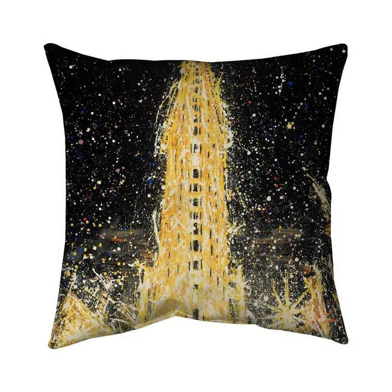 26 x 26 in. Abstract Flatiron Building-Double Sided Print Indoor Pillow