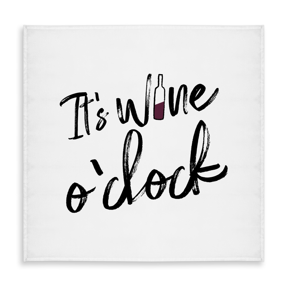 Picture of Begin Home Decor C1TC5858KRIQP1 58 x 58 in. Its Wine O Clock II Tablecloth - Indoor & Outdoor Home Decor