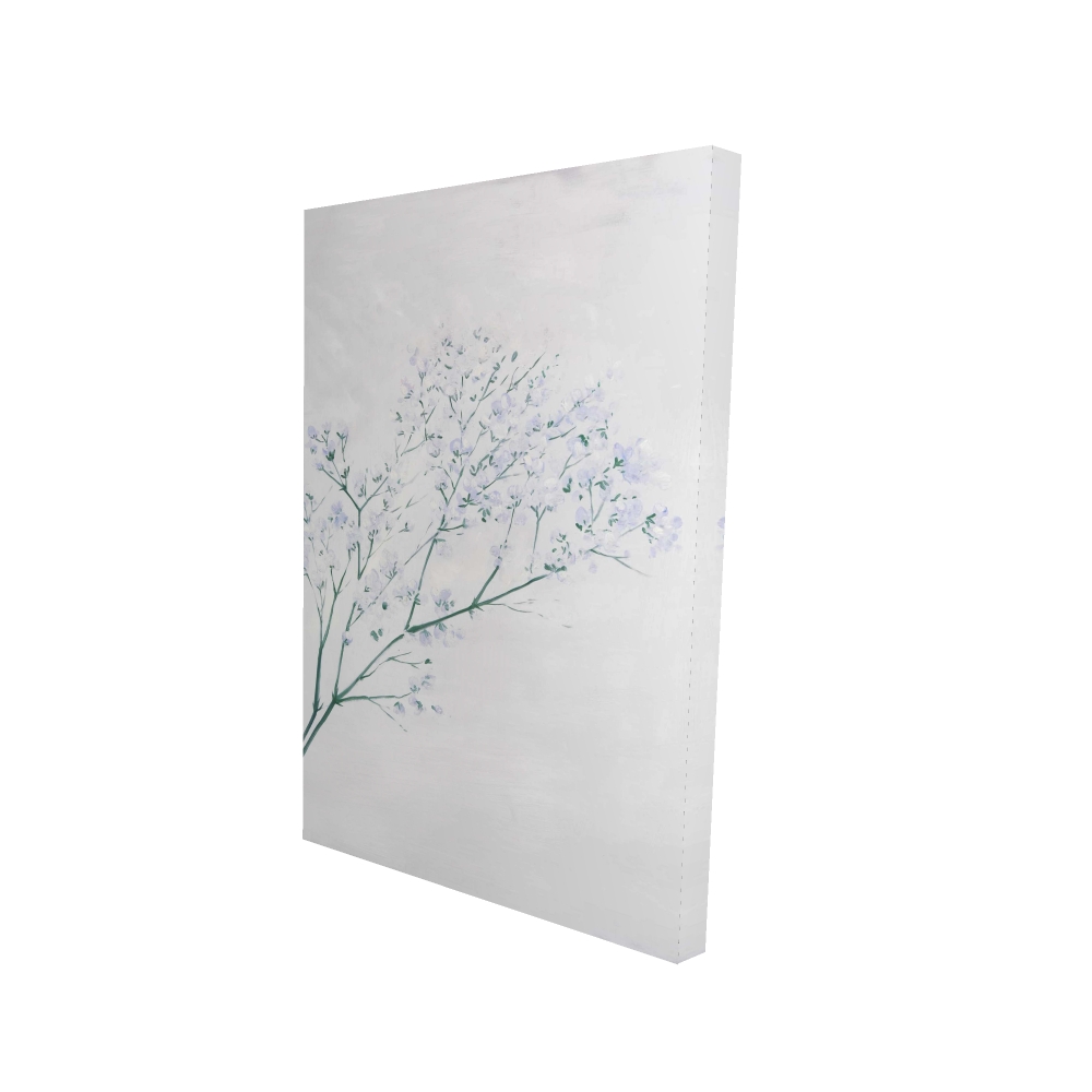 2080-3624-FL325 24 x 36 in. Bouquet of Flowers Babies Breath - Floral Canvas Home Decor