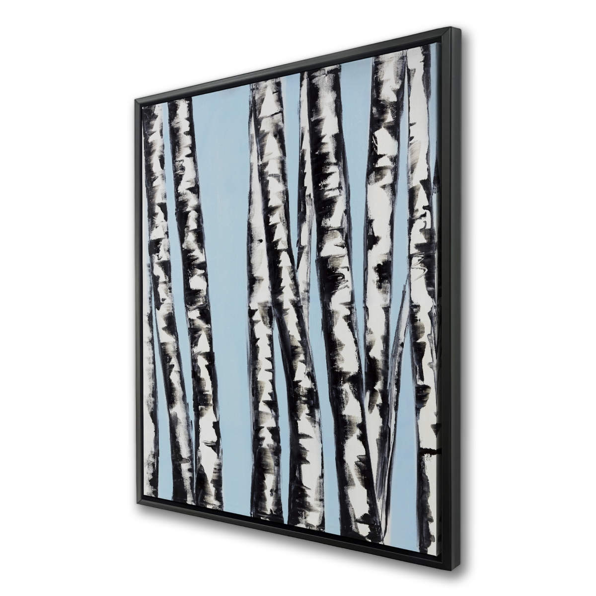 C1FC364895OM4D 36 x 48 in. Pastel Birches - Modern Seasons Framed Canvas Home Decor