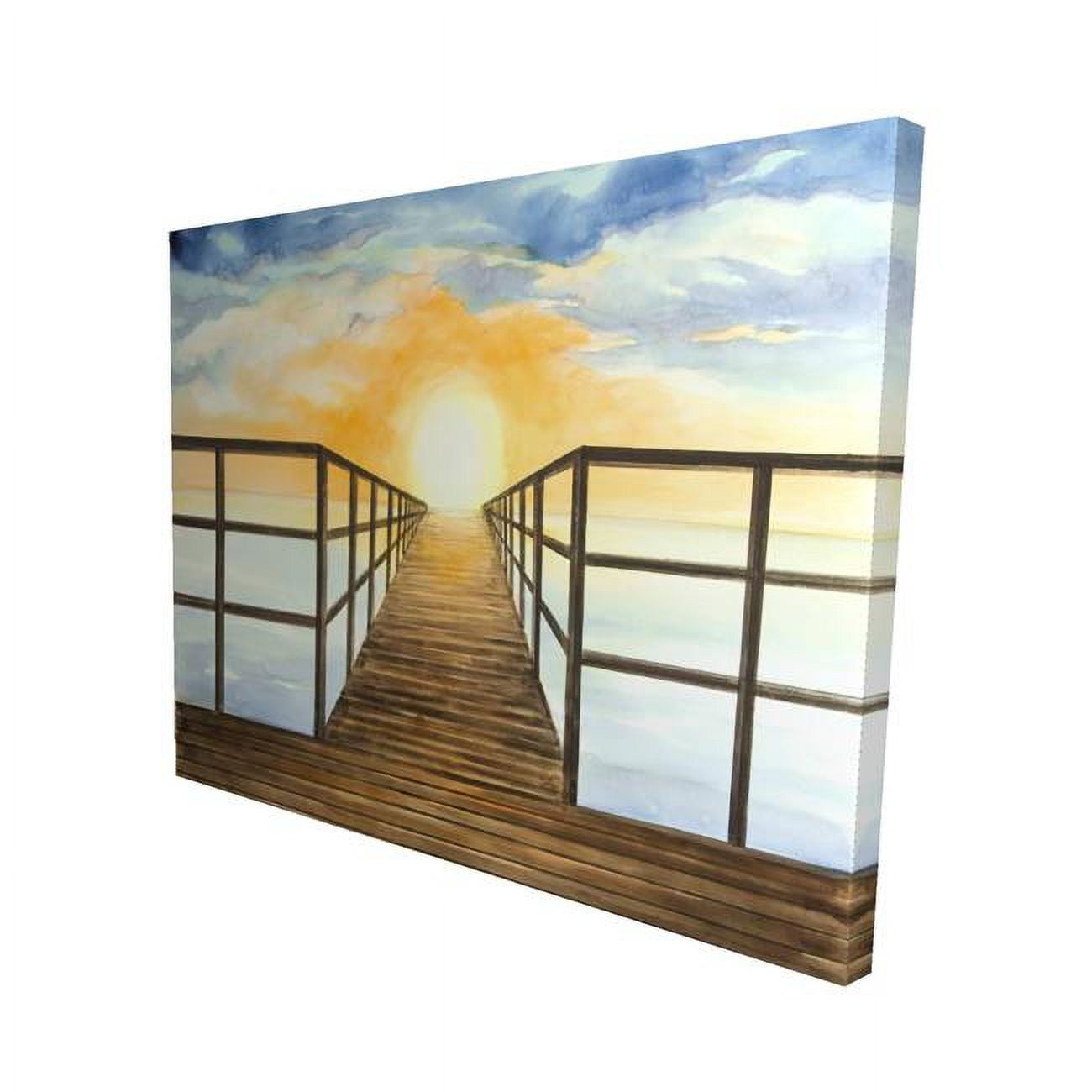 16 x 20 in. Sunset in the Sea-Print on Canvas