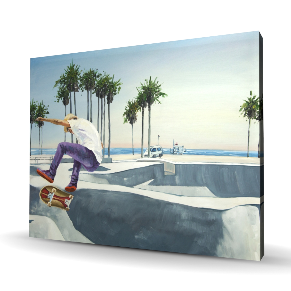C1RC4860FT37MS 48 x 60 in. Skate Park California - Hyperrealist Canvas Home Decor