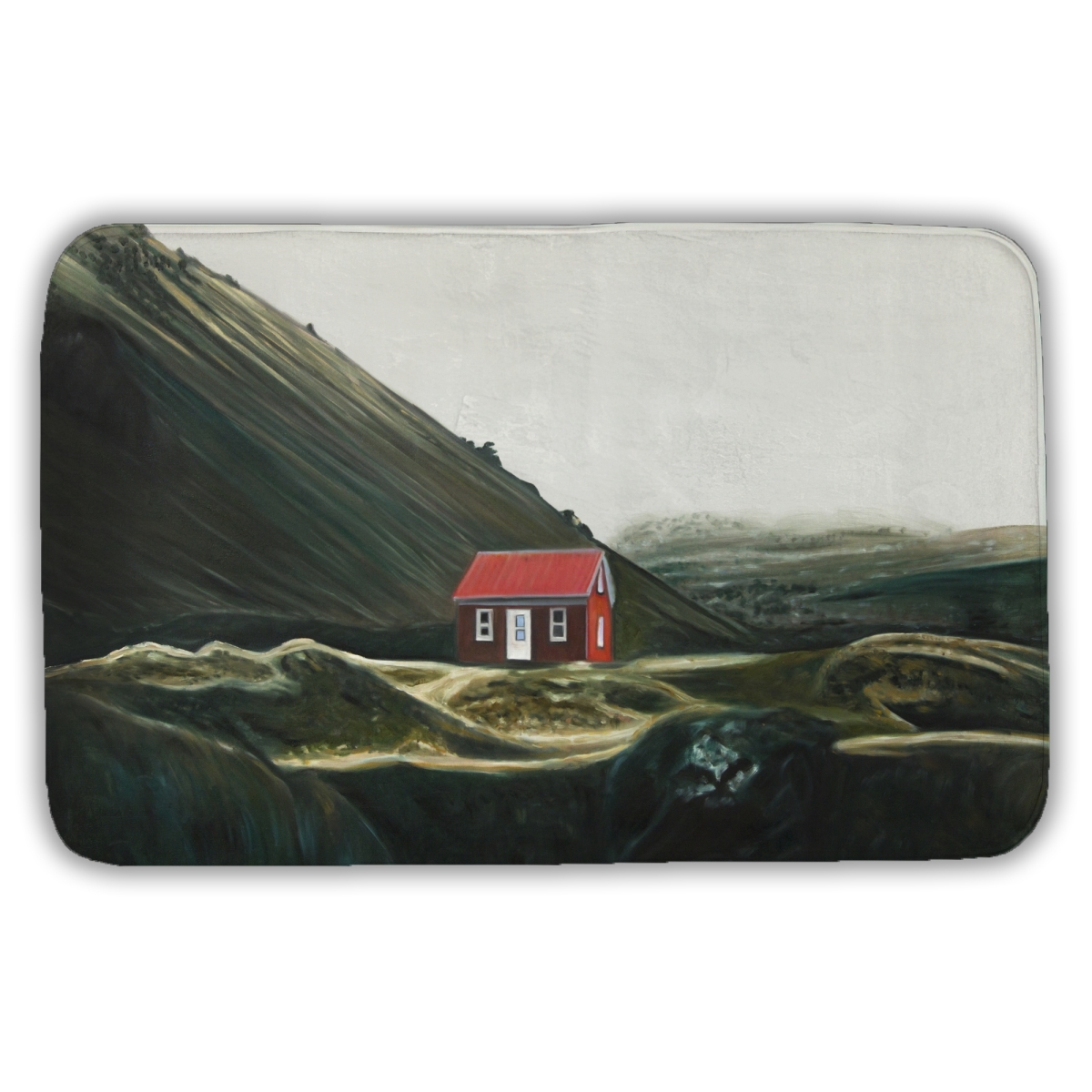 C1BM2134U1SADI 21 x 34 in. Isolated Shack Rustic Mountains Bath Mat for Home Decor