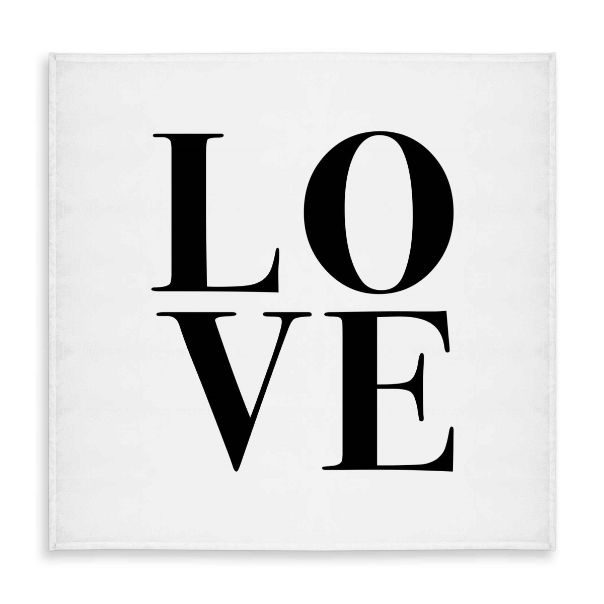 Picture of Begin Home Decor C1TC5858UDO6RP 58 x 58 in. Love Quotes Tablecloth - Motivational Shapes for Home Decor