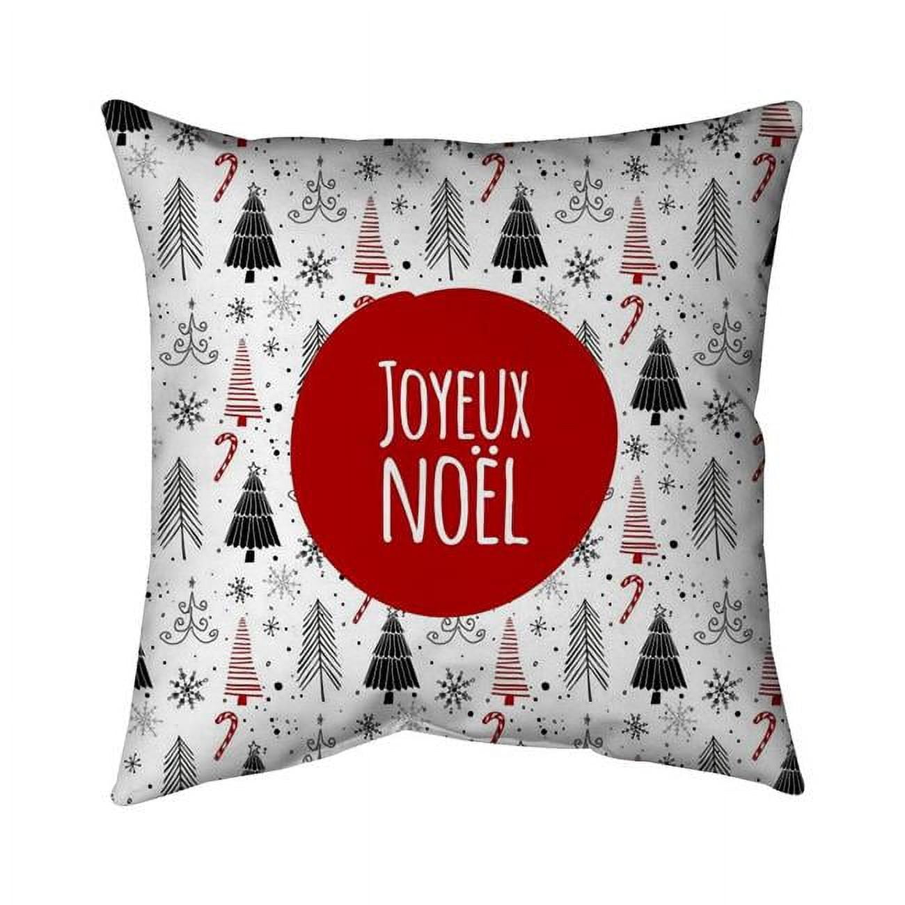 18 x 18 in. Merry Christmas-Fr-Double Sided Print Indoor Pillow