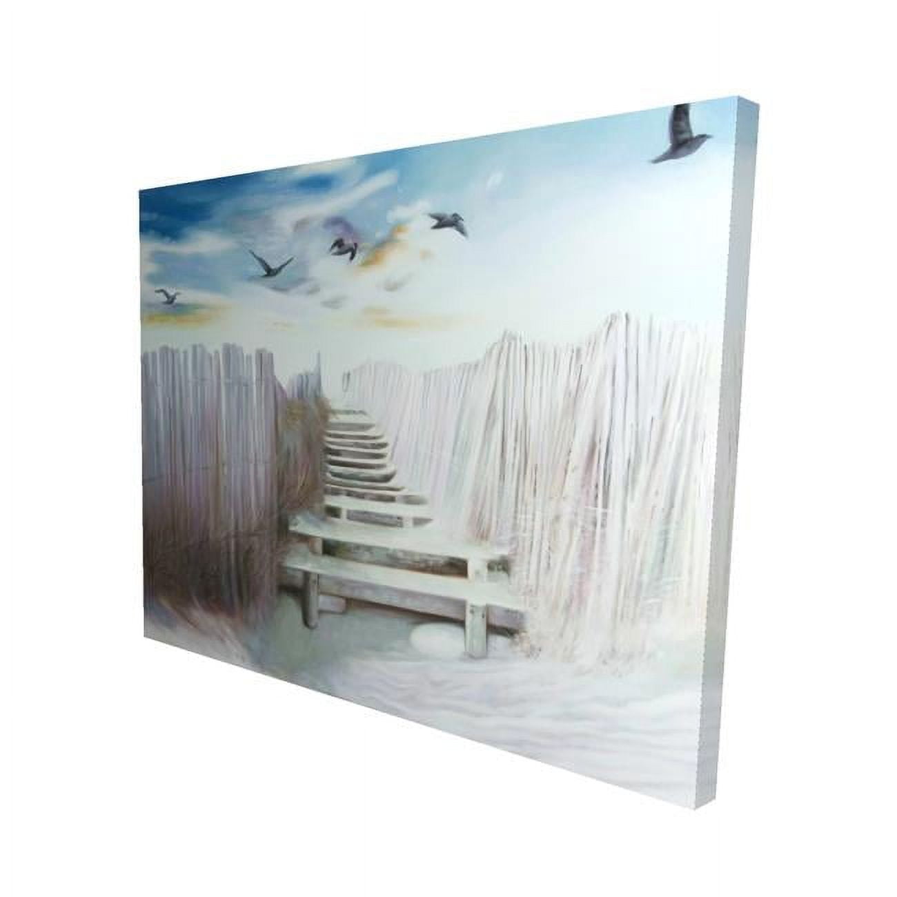 16 x 20 in. Break At The Beach-Print on Canvas