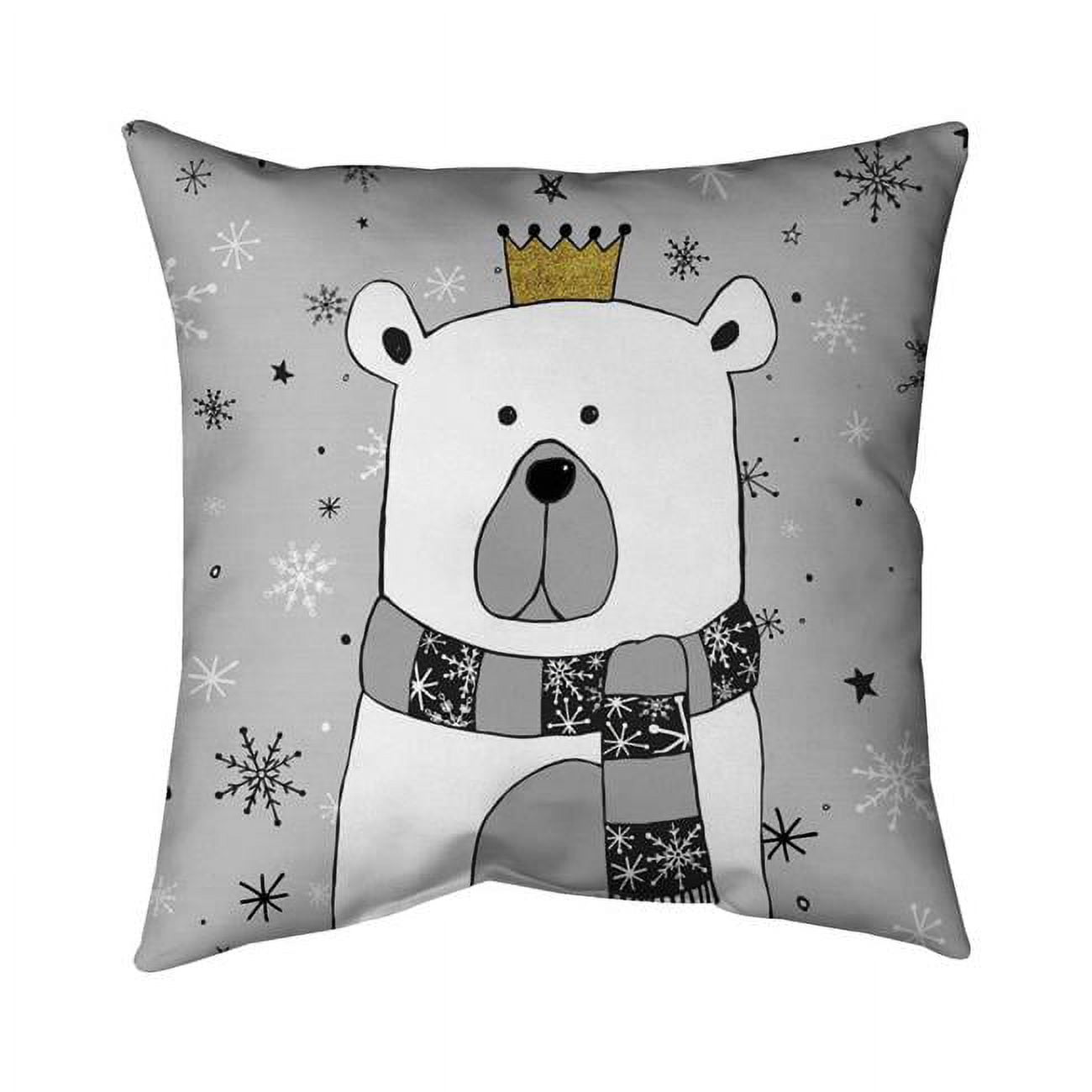 18 x 18 in. Beautiful Bear-Double Sided Print Indoor Pillow