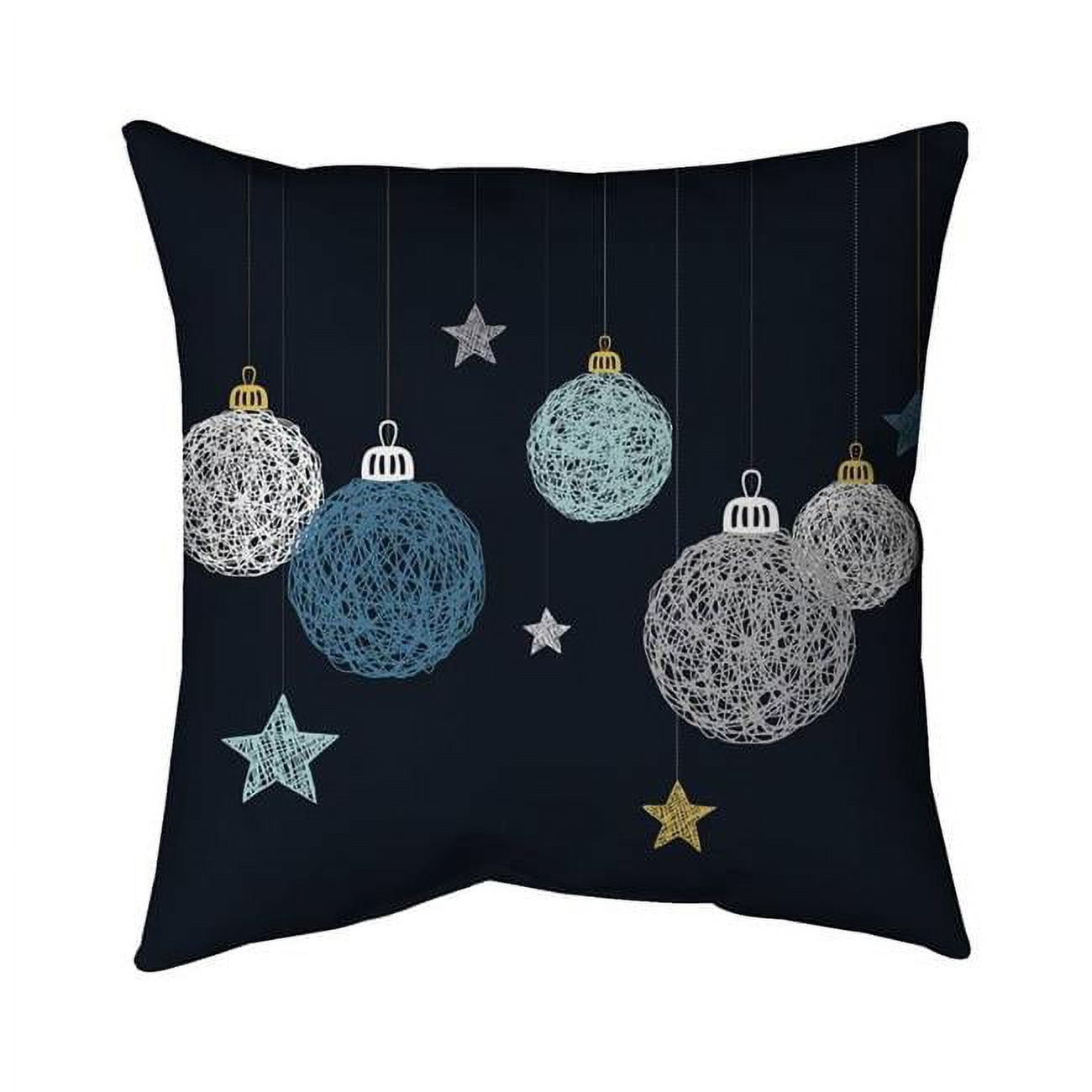 18 x 18 in. Christmas Ball Vector-Double Sided Print Indoor Pillow