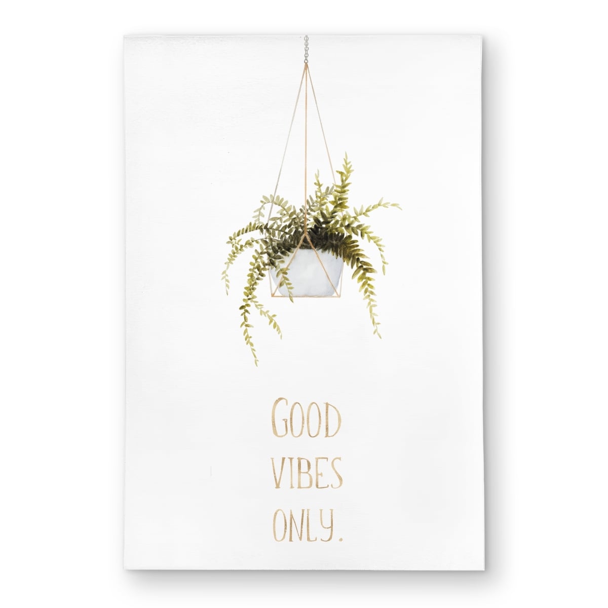 C1ROAR23MS54S1 2 x 3 ft. Good Vibes Only - Office Green Outdoor Area Rug for Home Decor - Rectangle