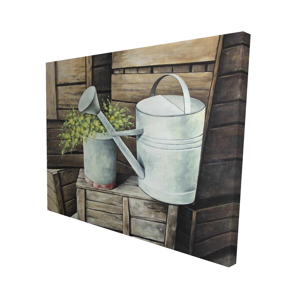 2080-4860-SL30 48 x 60 in. Vintage Watering Can - Still Life Livingroom Canvas Decor