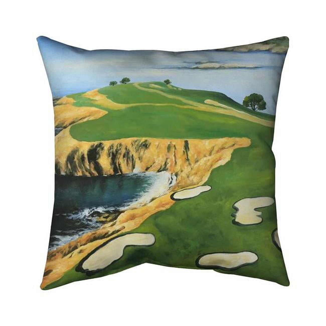 18 x 18 in. Pebble Beach Golf Links-Double Sided Print Indoor Pillow