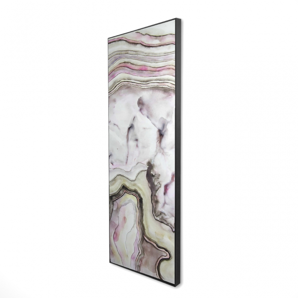 2081-6020-MN2 20 x 60 in. Agate - Minimalist Beige Framed Canvas for Home Decor