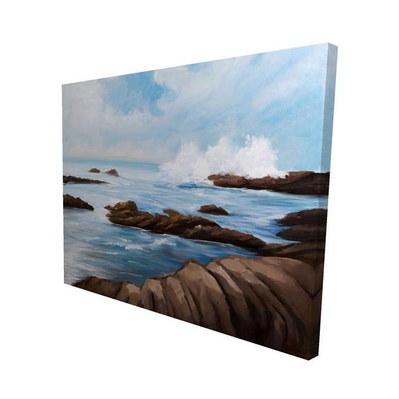 16 x 20 in. Seaside Wave-Print on Canvas