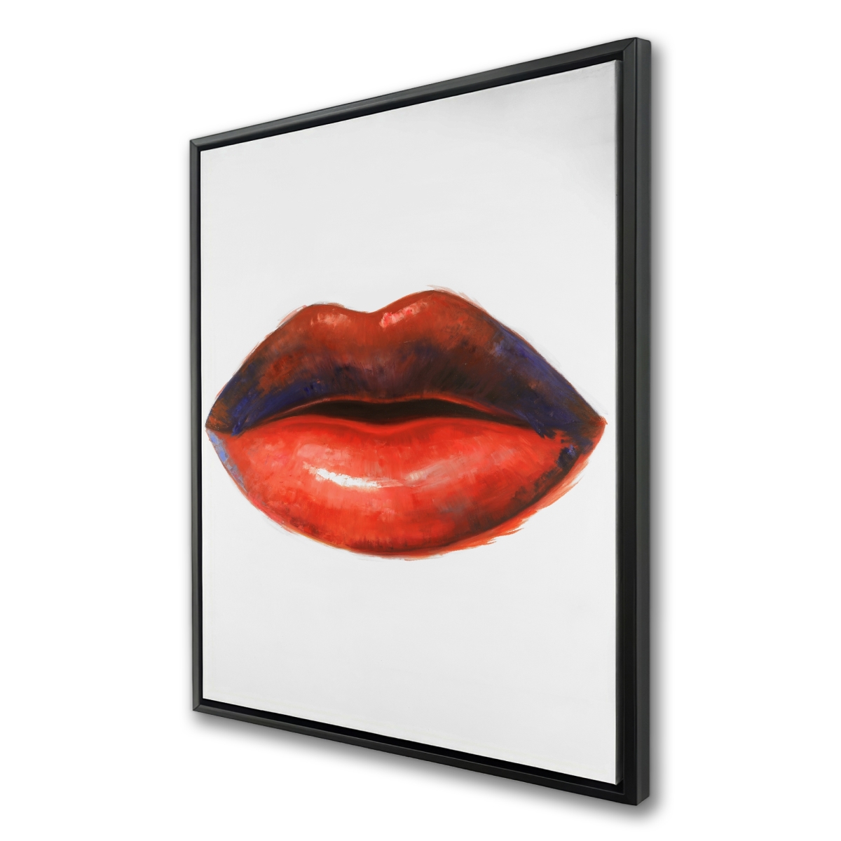 C1FC3648PVM7IG 36 x 48 in. Red Romantic Framed Canvas - Red Lipstick Home Decor