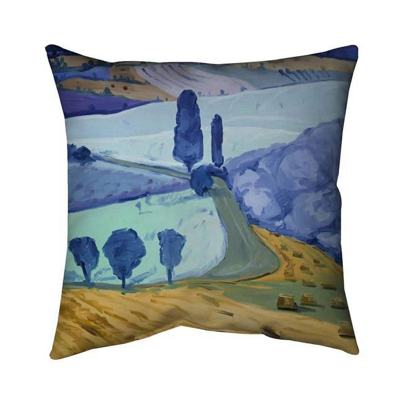18 x 18 in. Tuscany Field-Double Sided Print Indoor Pillow