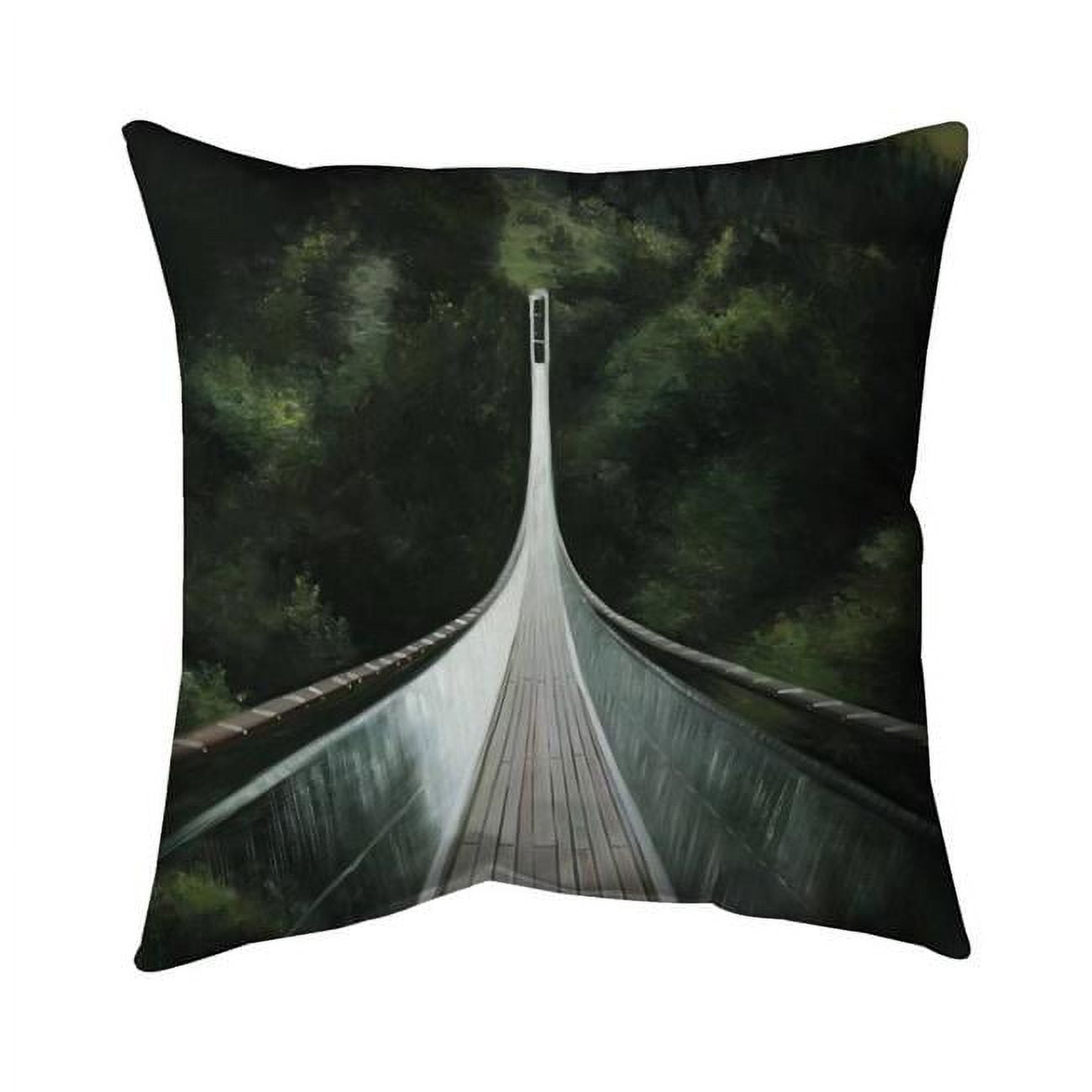 18 x 18 in. Steep Bridge-Double Sided Print Indoor Pillow