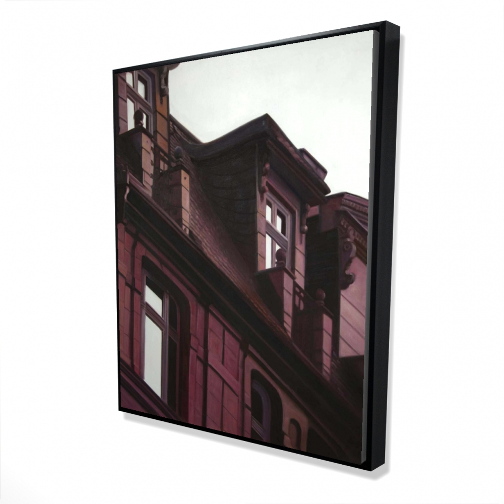 2081-6048-AR9 48 x 60 in. Architectural Building Man Cave Hyperrealist Canvas Art - Decor