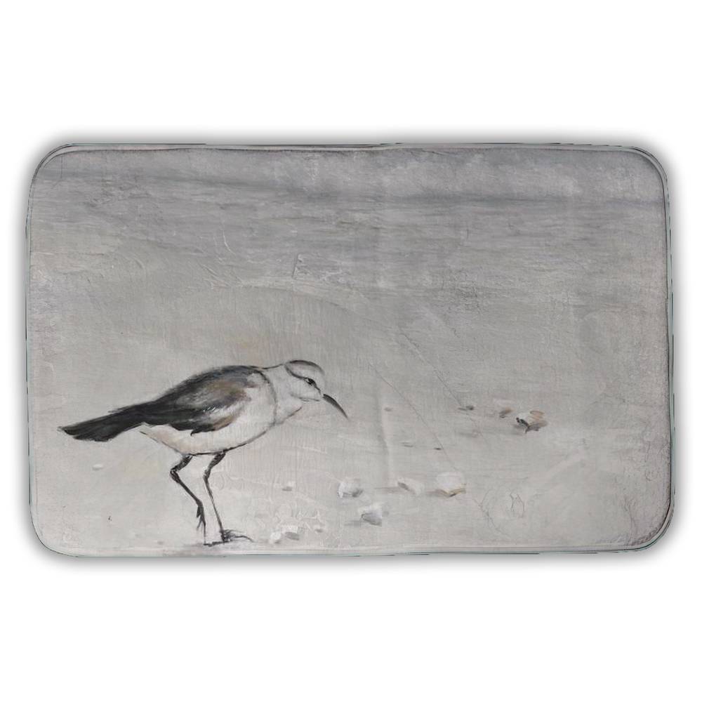 5930-2134-AN98-1 21 x 34 in. Semipalmated Sandpiper Bath Mat - Bird Bathroom Decor