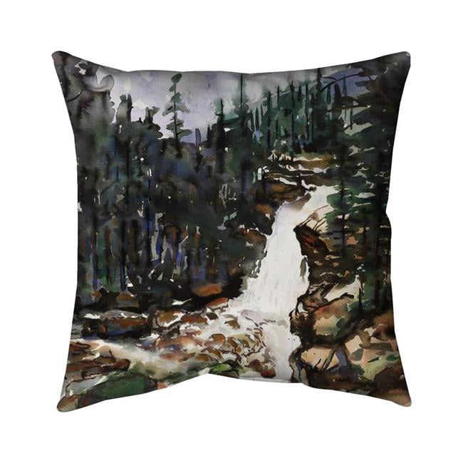 18 x 18 in. Falls of Alberta-Double Sided Print Indoor Pillow