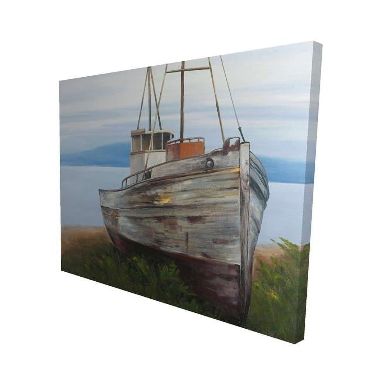 16 x 20 in. Old Abandoned Boat-Print on Canvas