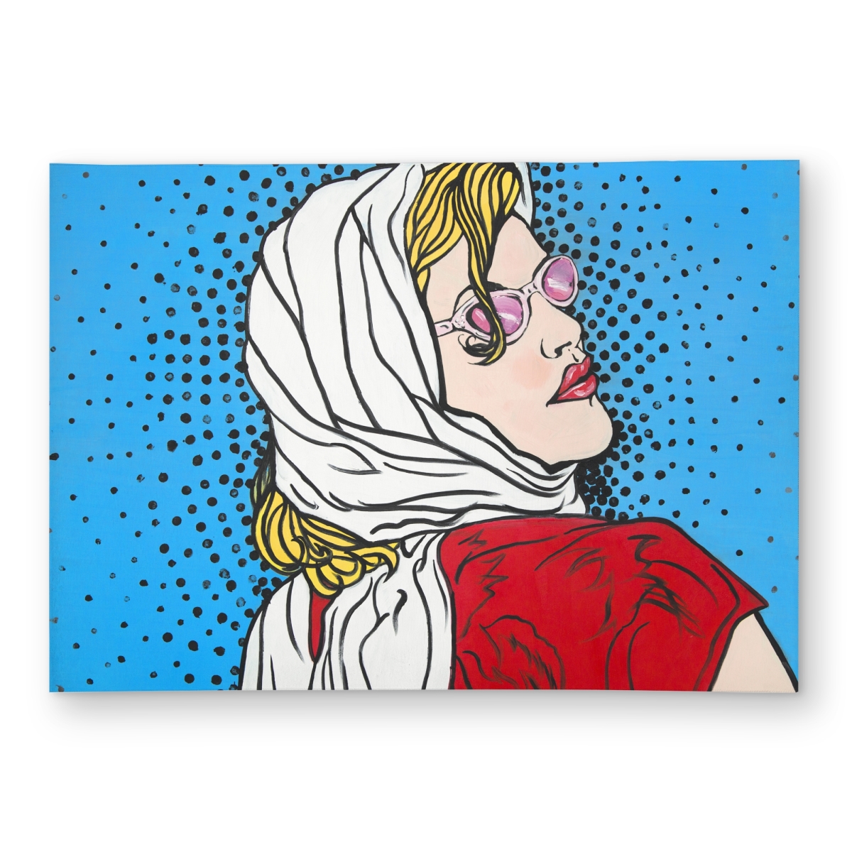C1ROAR57Q96SDK 5 x 7 ft. Pop Art Woman - Livingroom Figurative Outdoor Area Rug for Home Decor - Rectangle