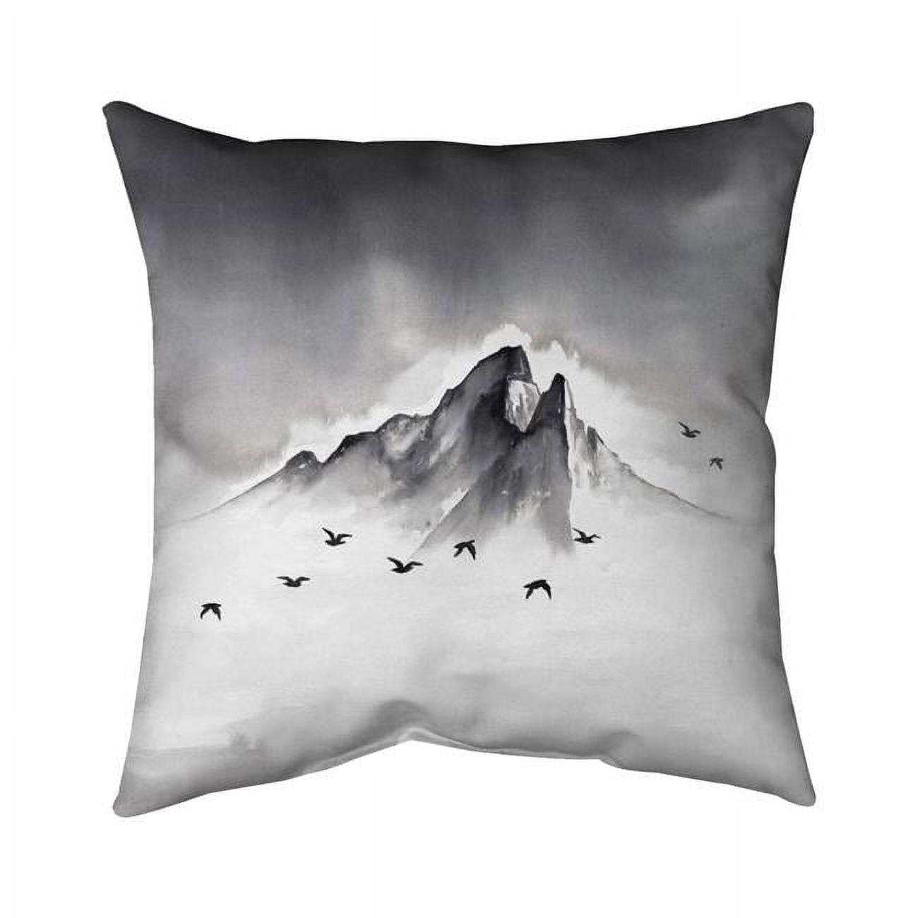 18 x 18 in. Mountain Peak-Double Sided Print Indoor Pillow