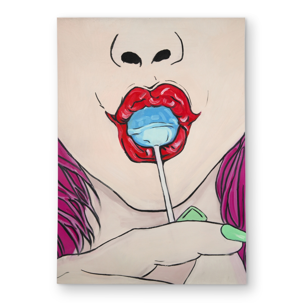 C1ROAR57NSPLNN 5 x 7 ft. Lollipop Livingroom Illustrative Outdoor Area Rug for Home Decor - Rectangle