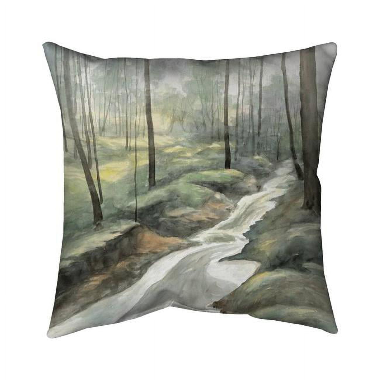 18 x 18 in. Waterfall-Double Sided Print Indoor Pillow