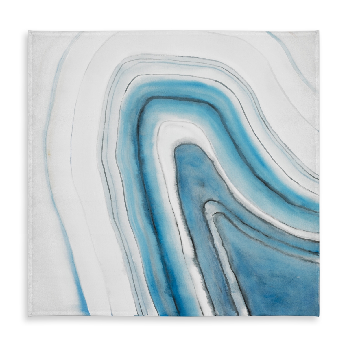 Picture of Begin Home Decor C1TC5858NI0CMM 58 x 58 in. Round Geode - Abstract Blue Tablecloth for Home Decor - Indoor Outdoor