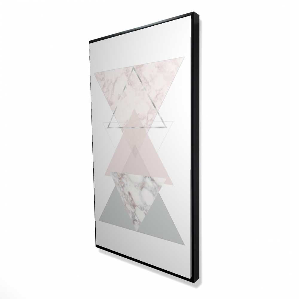 2081-4824-PA2 24 x 48 in. Geometric Art - Scandinavian Patterns Framed Canvas Decor