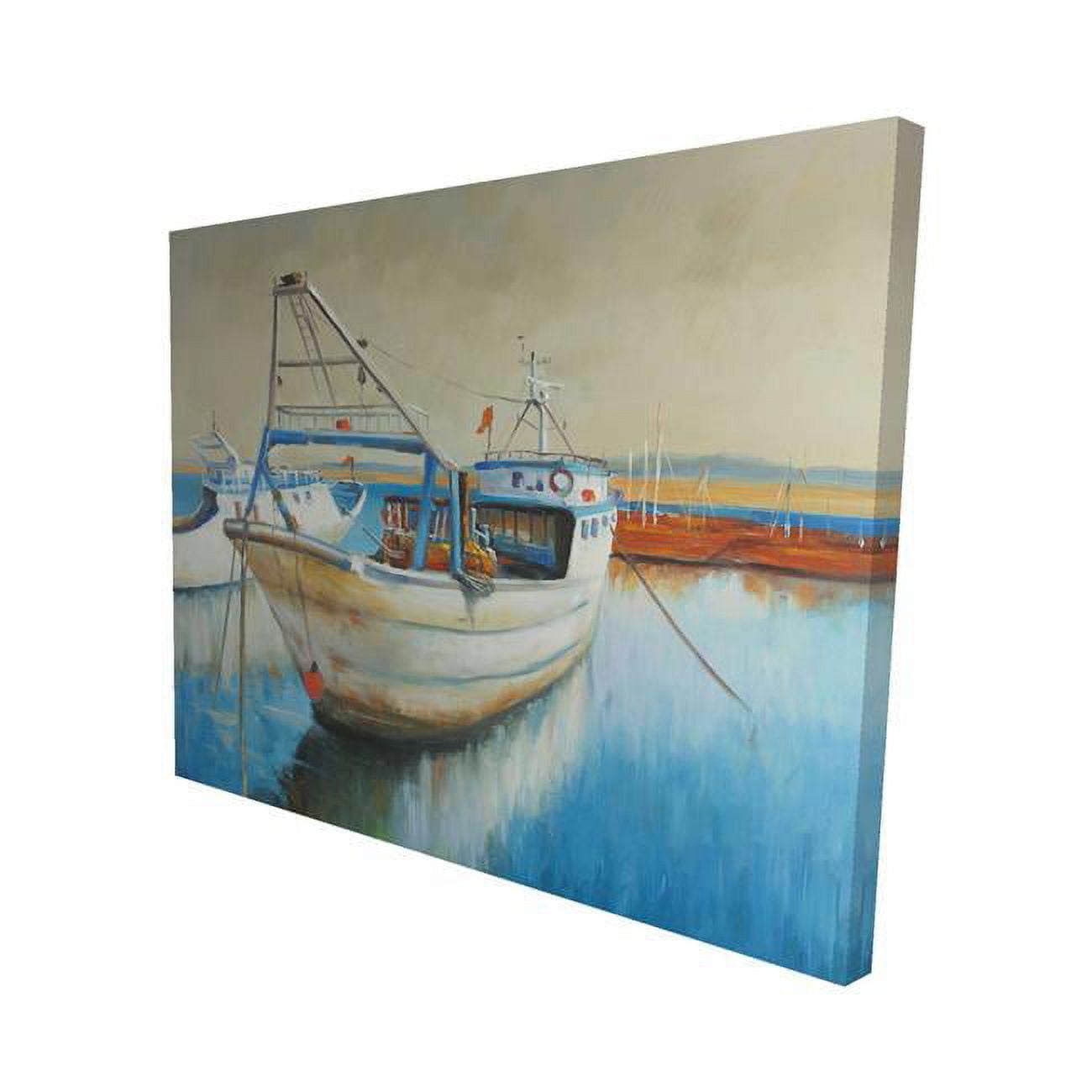 16 x 20 in. Fishing Boat-Print on Canvas