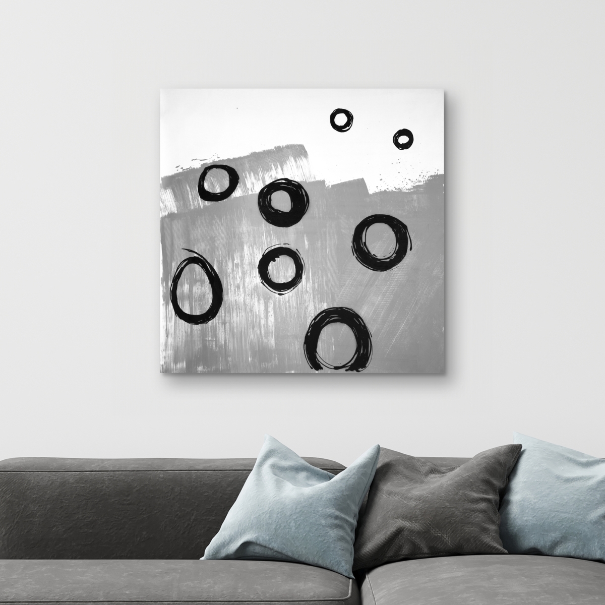 C1RC3232Q1Z5J0 32 x 32 in. Deconstructed - Abstract Illustrative Canvas for Home Decor