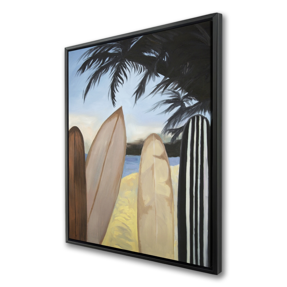 C1FC3648KRYXZ9 36 x 48 in. Surfboards Coastal American Canvas Art - Home Decor
