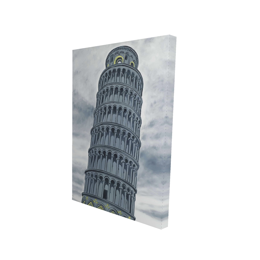 2080-3624-CI306 24 x 36 in. Tower of Pisa in Italy Canvas - Unique Home Decor Art