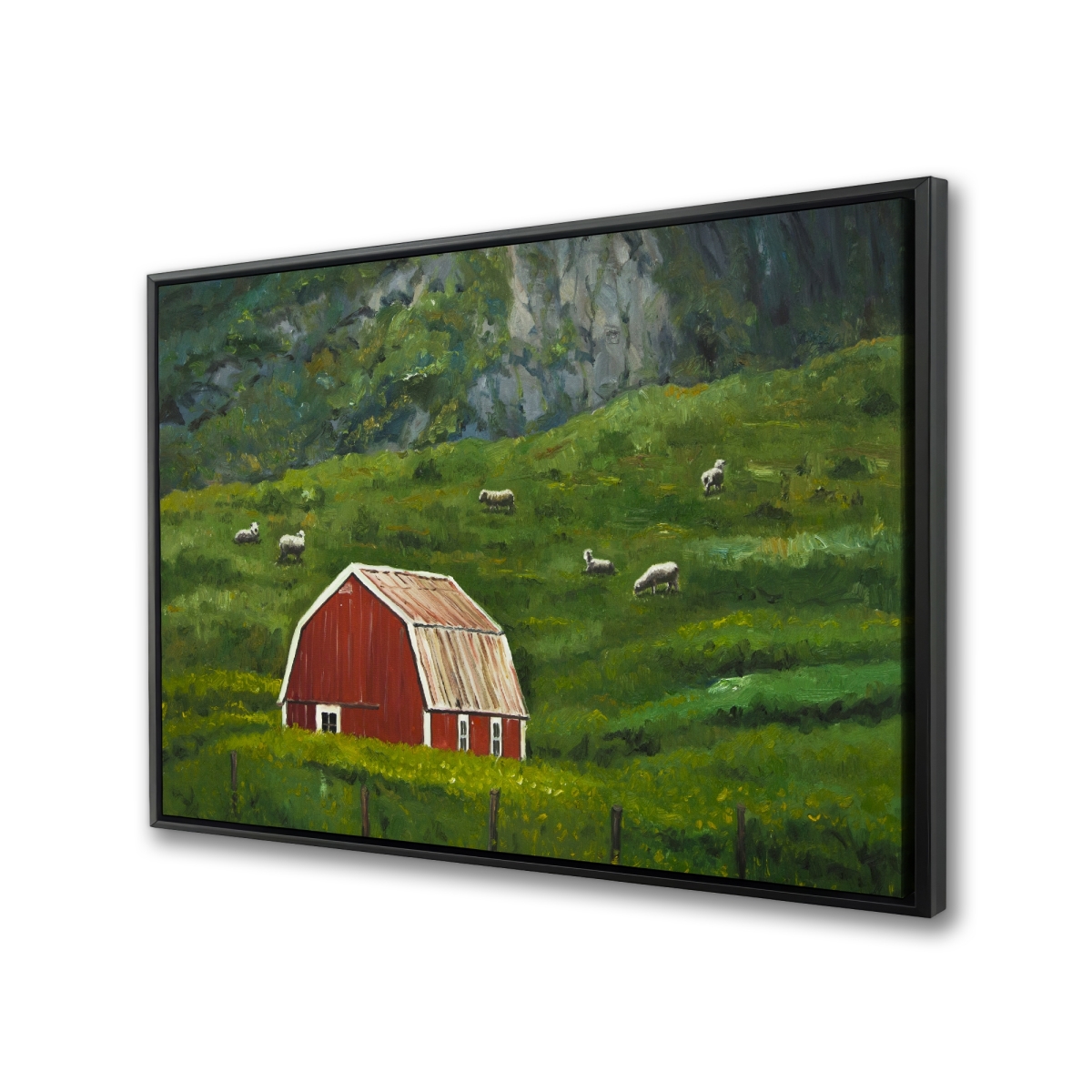 C1FC24366WZ0W9 24 x 36 in. Life in the Countryside - Farm Animals Canvas Wall Art