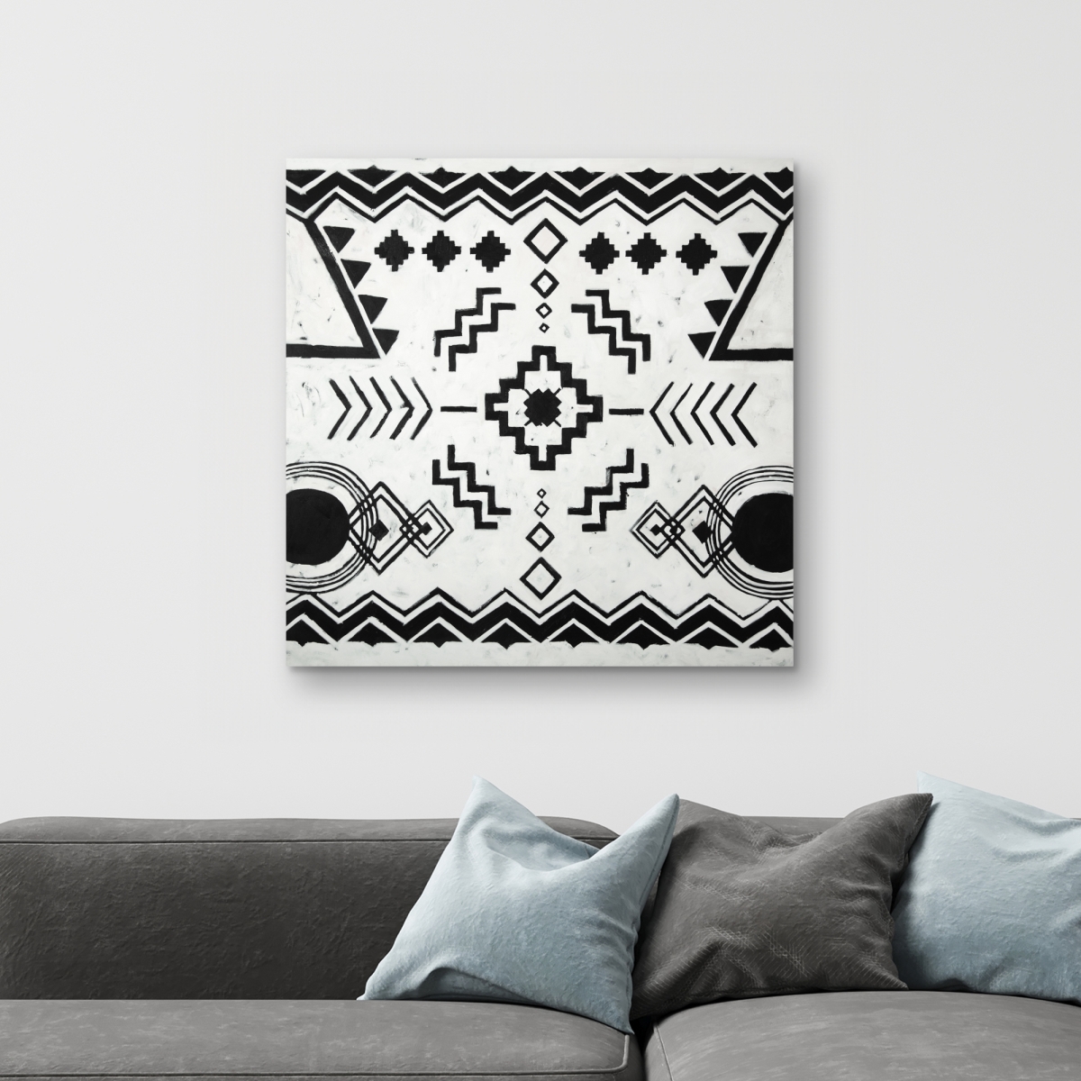 C1RC323291Y43U 32 x 32 in. Ethnic Patterns - Bohemian Canvas for Man Cave Home Decor