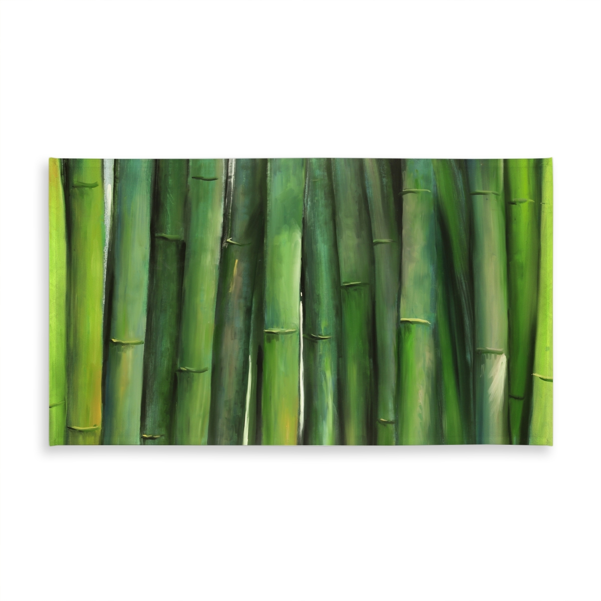 Picture of Begin Home Decor C1TCLRGEOG1BAU 58 x 102 in. Green Bamboo Tablecloth - Floral & Botanical Indoor & Outdoor