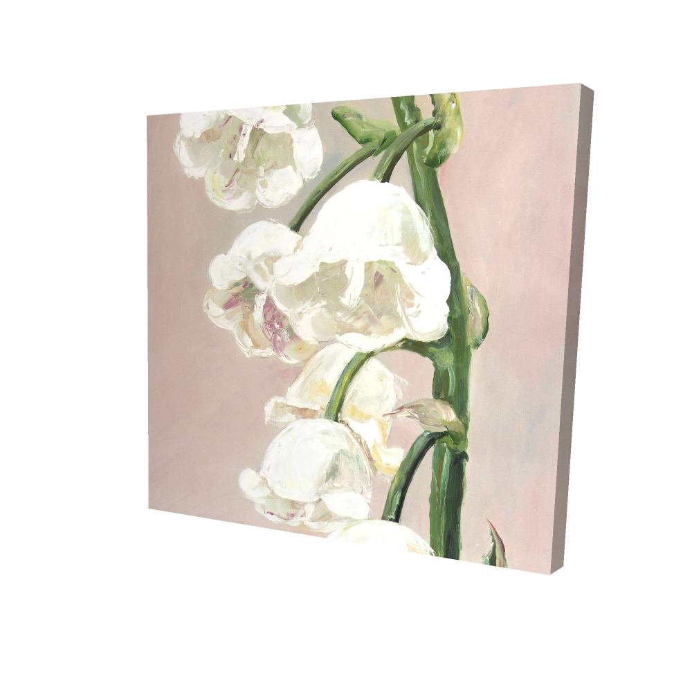 2080-2424-FL370 24 x 24 in. Lily of the Valley Flowers Canvas - Floral Home Decor Art
