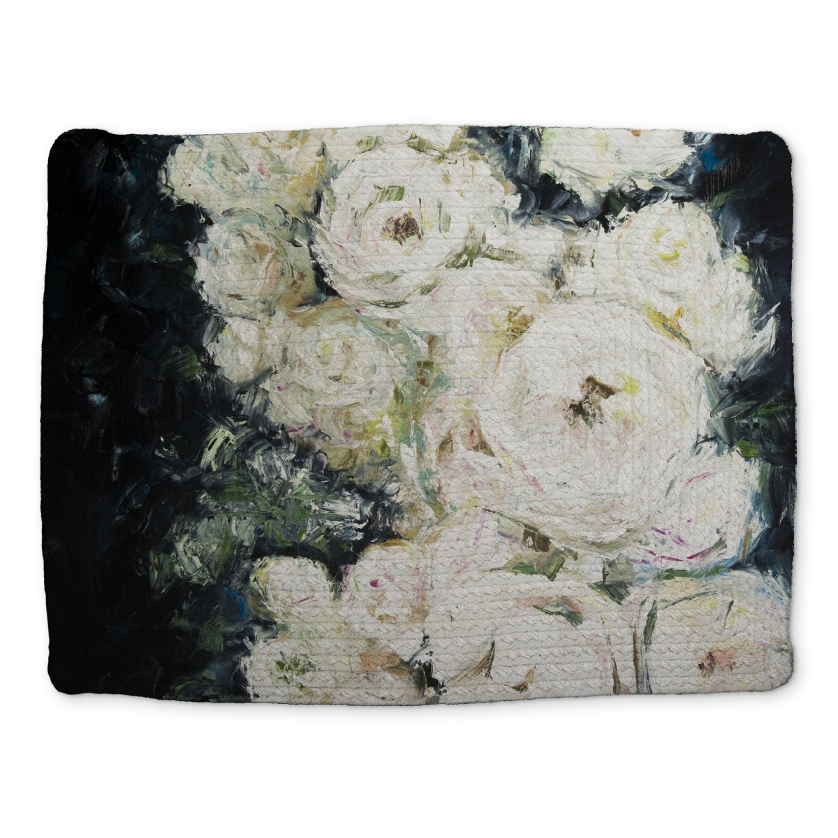 Picture of Begin Home Decor CBPM1418DCGOZ3 14 x 18 in. Garden Roses Braided Polyester Placemat - Floral Home Decor