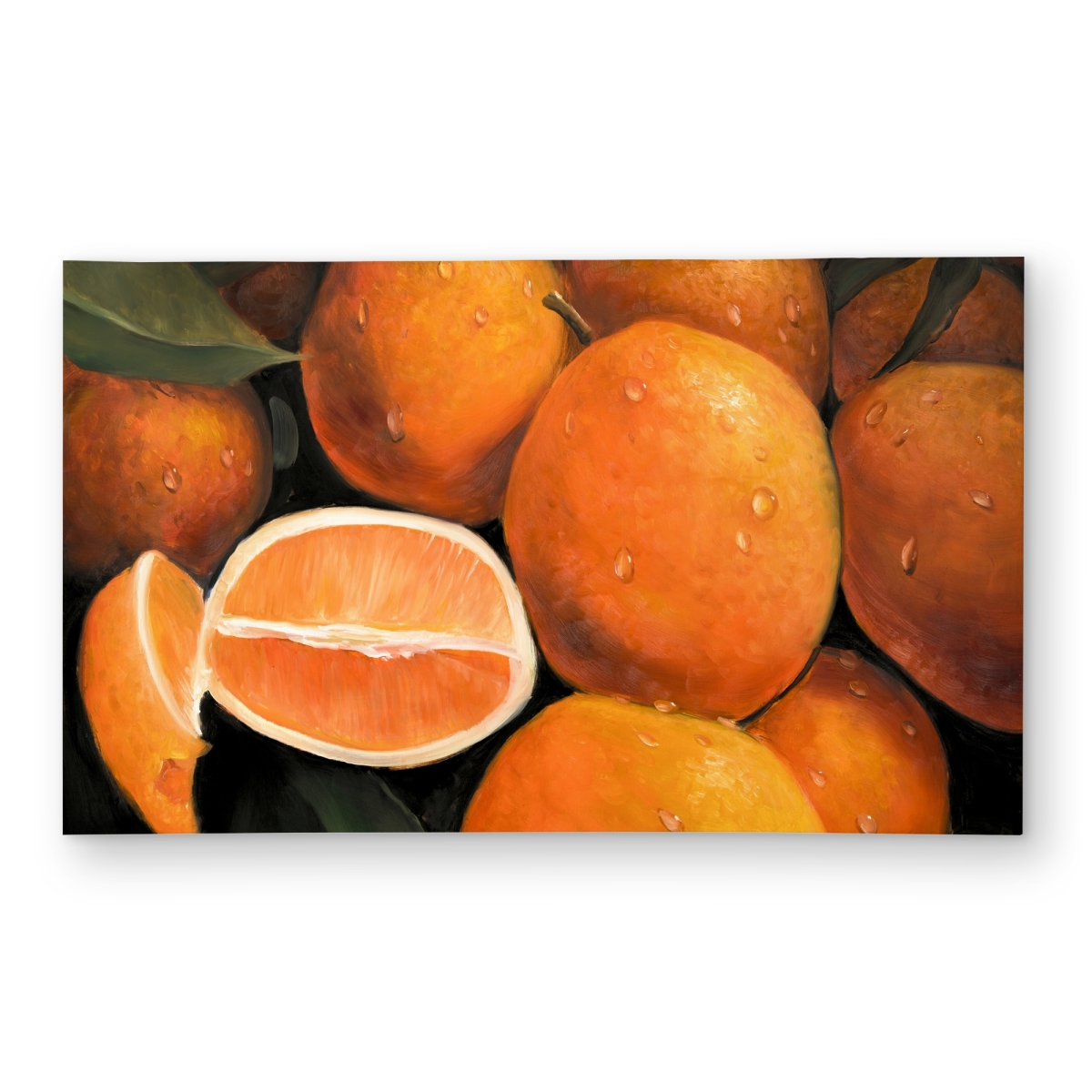 C1ROAR35FE95SU 3 x 5 ft. Fresh Oranges Hyperrealist Kitchen Outdoor Area Rug - Home Decor - Rectangle