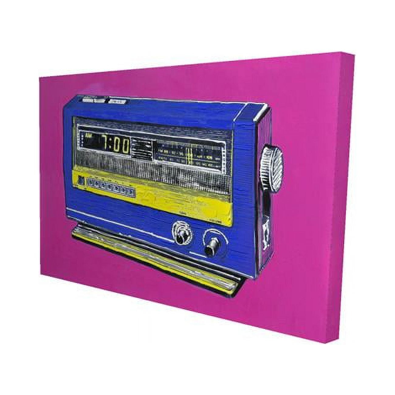 20 x 30 in. Retro Radio Alarm-Print on Canvas