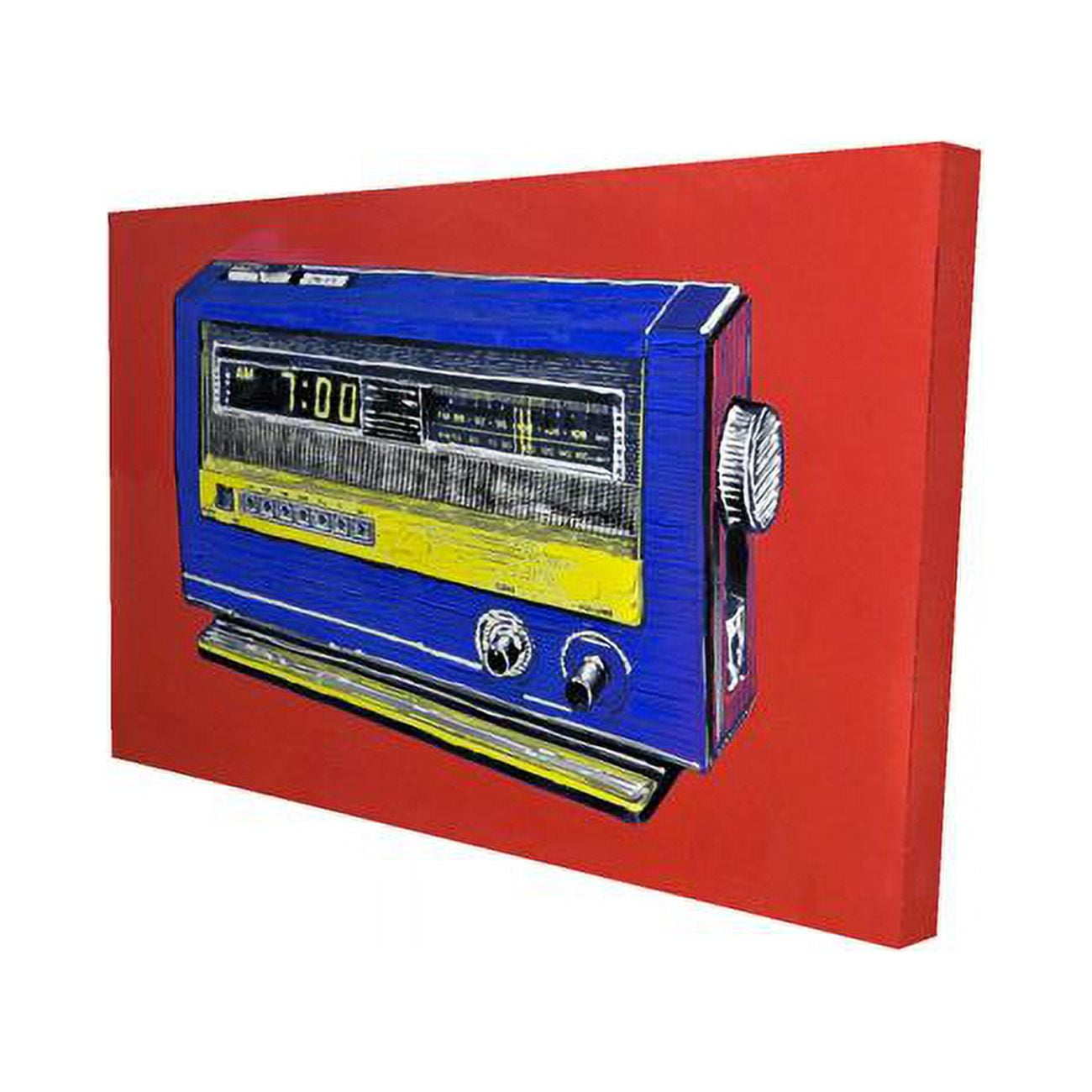 20 x 30 in. Retro Radio Alarm-Print on Canvas