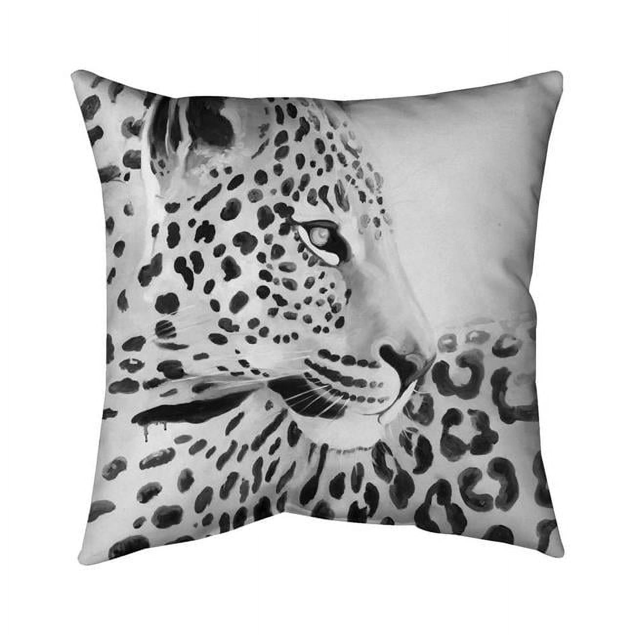 20 x 20 in. Beautiful Leopard-Double Sided Print Indoor Pillow