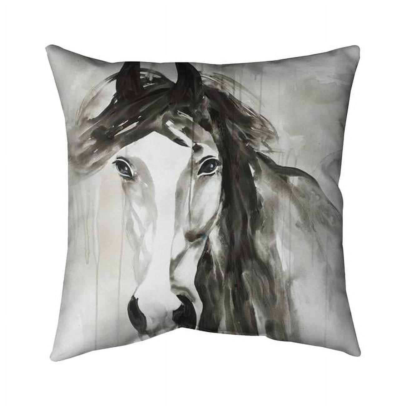 20 x 20 in. Beautiful Wild Horse-Double Sided Print Indoor Pillow