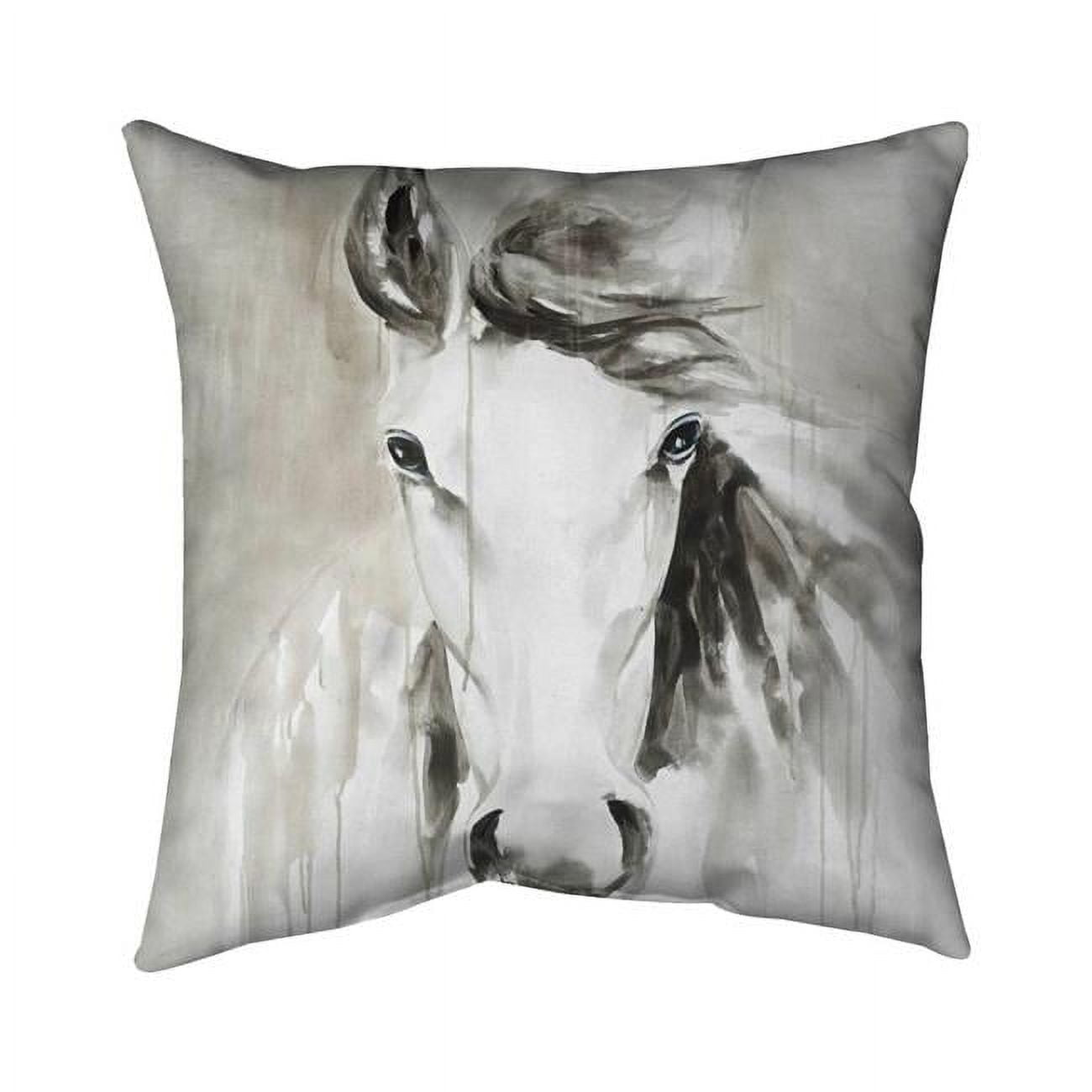 20 x 20 in. Beautiful Abstract Horse-Double Sided Print Indoor Pillow