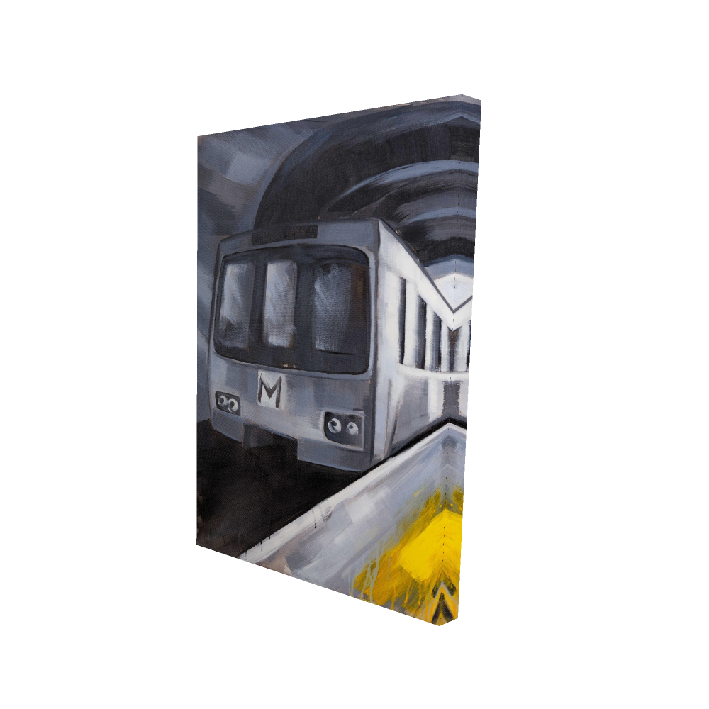 2080-3624-TR26 24 x 36 in. Subway Livingroom Train Canvas - Unique Home Decor Art