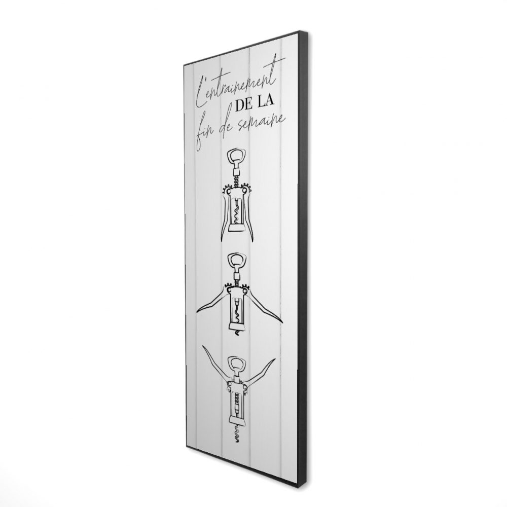 2081-4816-QU42 16 x 48 in. L-Entrainment De La Fin De Semaine Canvas - Kitchen Decor