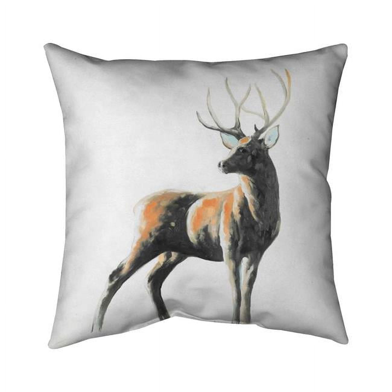 20 x 20 in. Abstract Deer-Double Sided Print Indoor Pillow