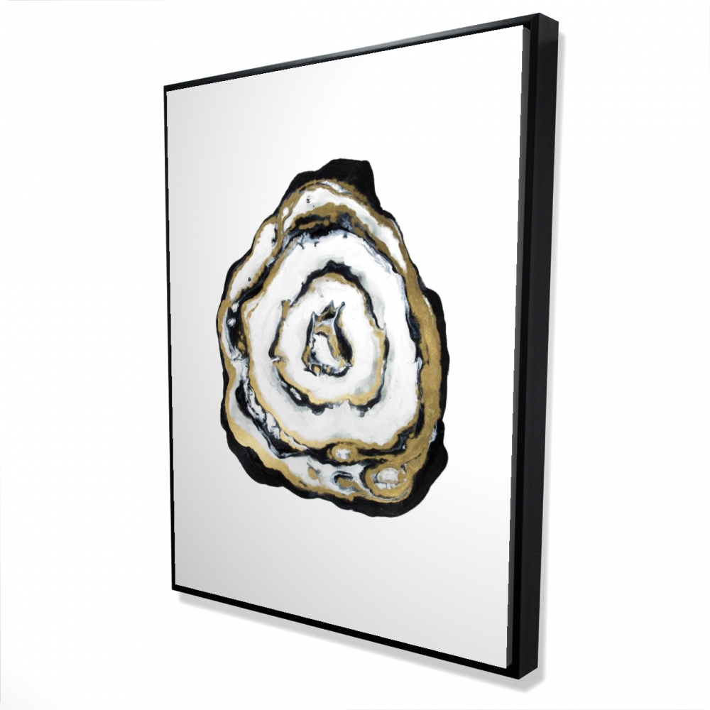 2081-4836-MN6 36 x 48 in. Golden Agate - Black Office Framed Canvas Home Decor Art
